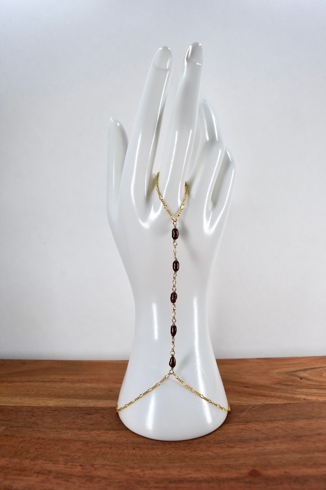 Chocolate Pearl Hand Chain