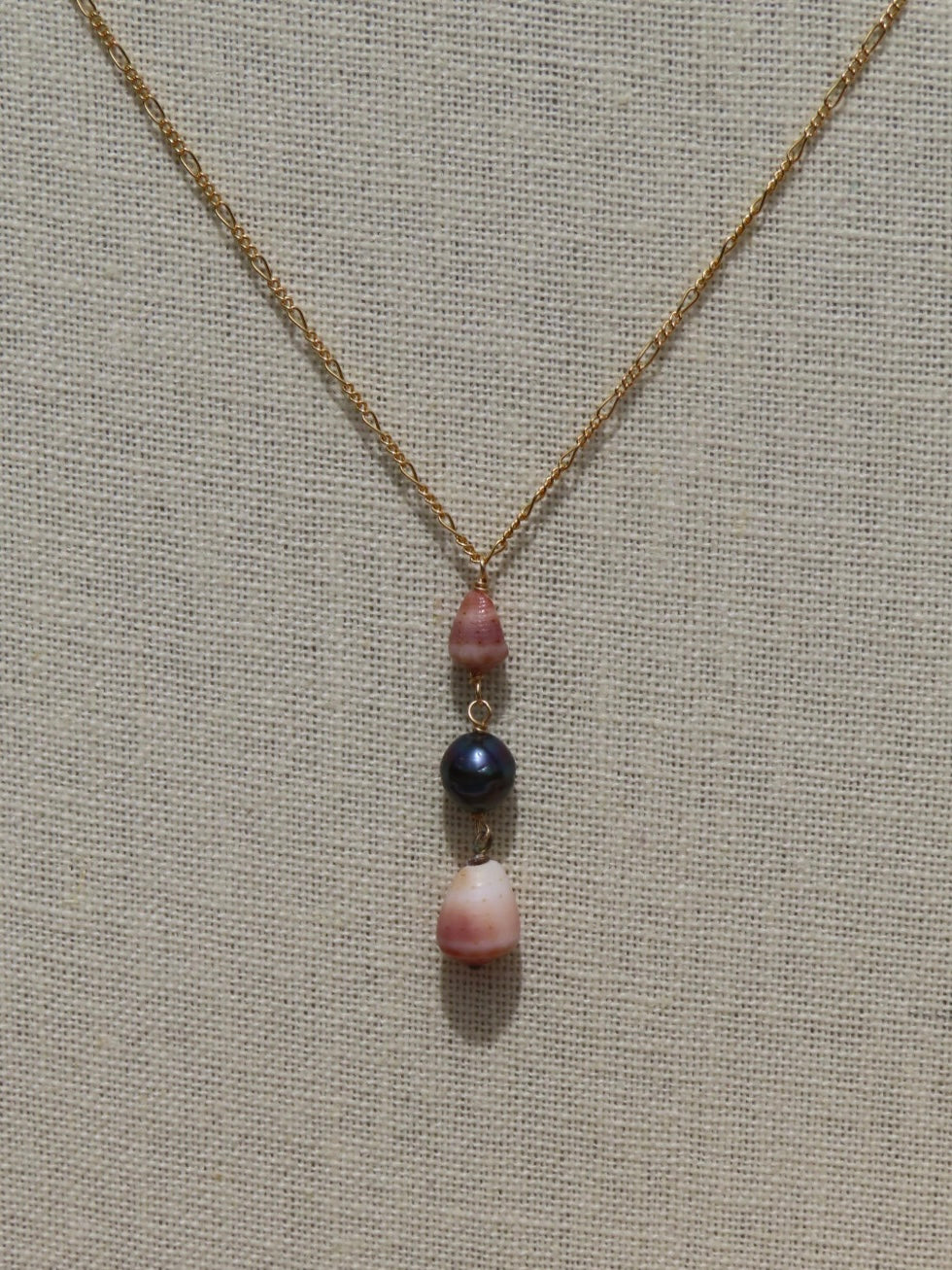 Tahitian Pearl & Cone Slider