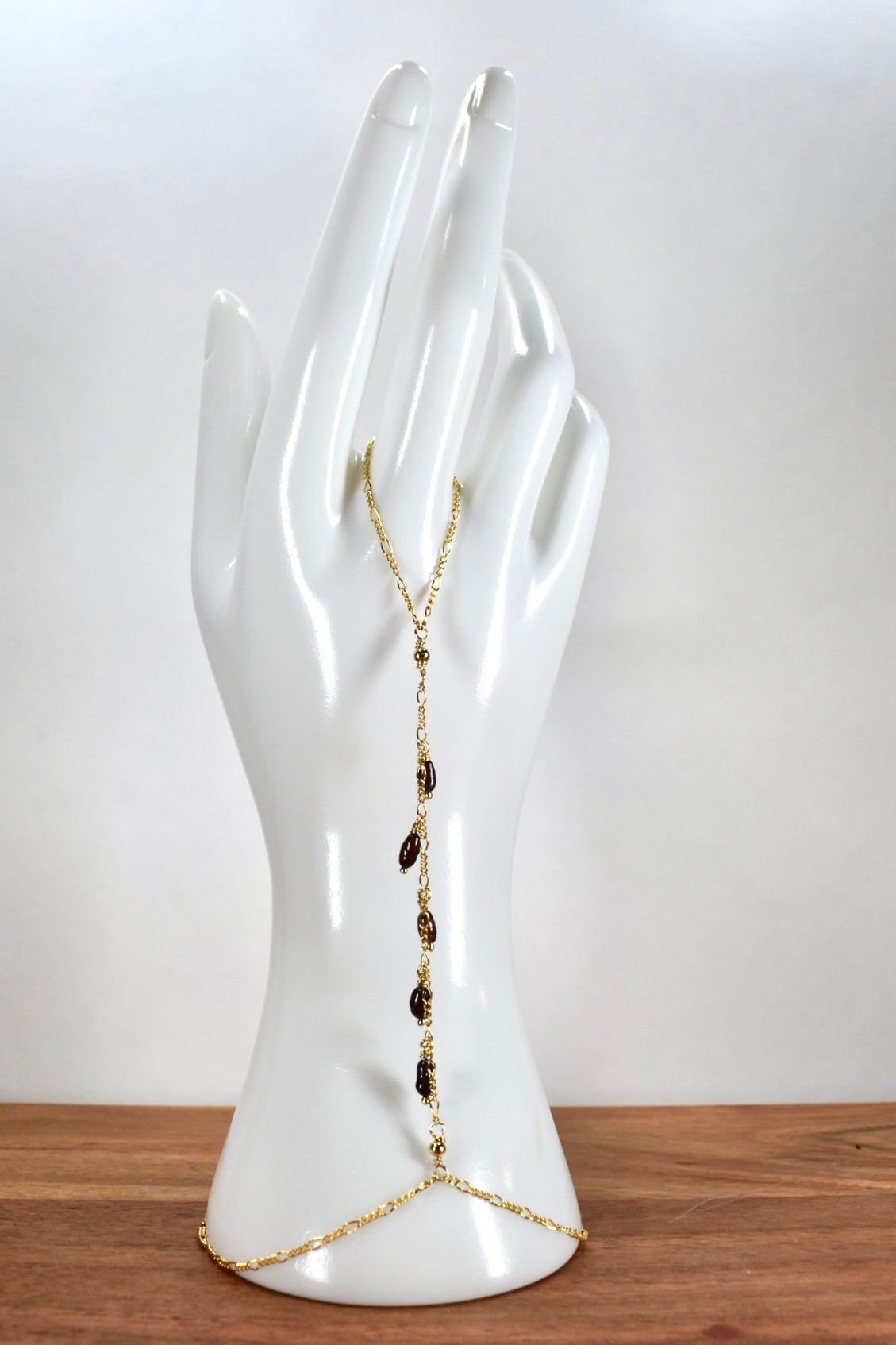 Chocolate Pearl Charm Hand Chain