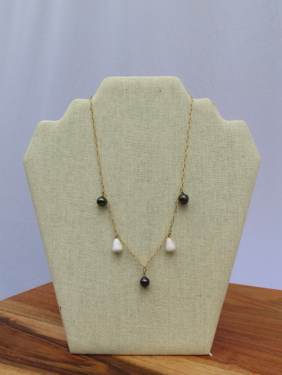 Tahitian Pearl & Cone Charm
