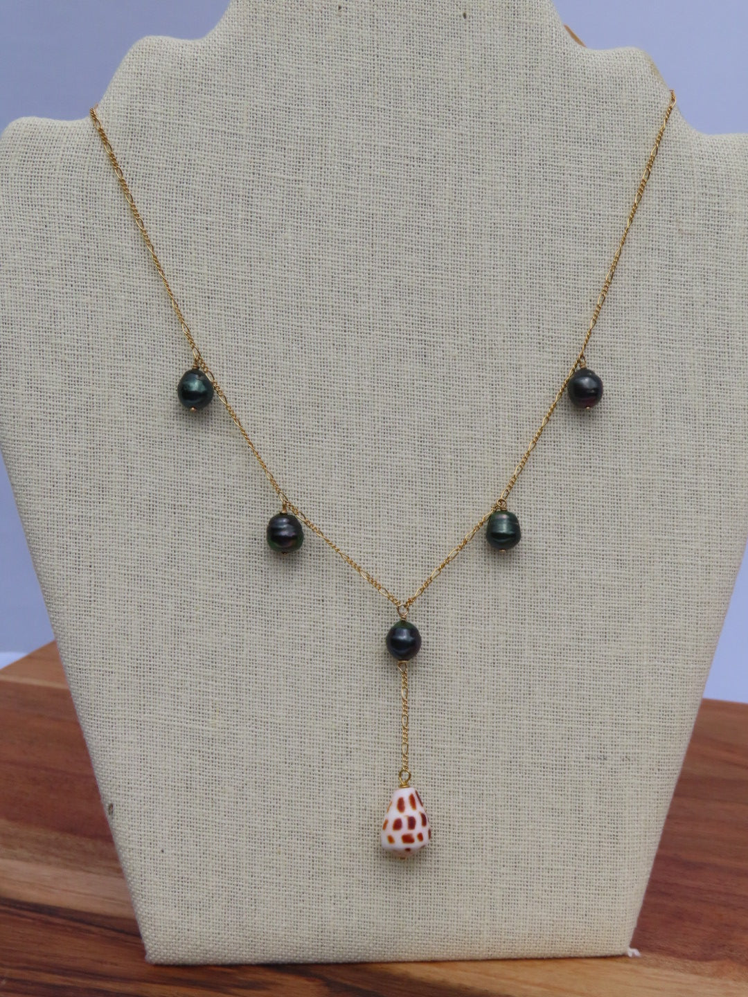 Tahitian Pearl Charm with Hebrew Drop