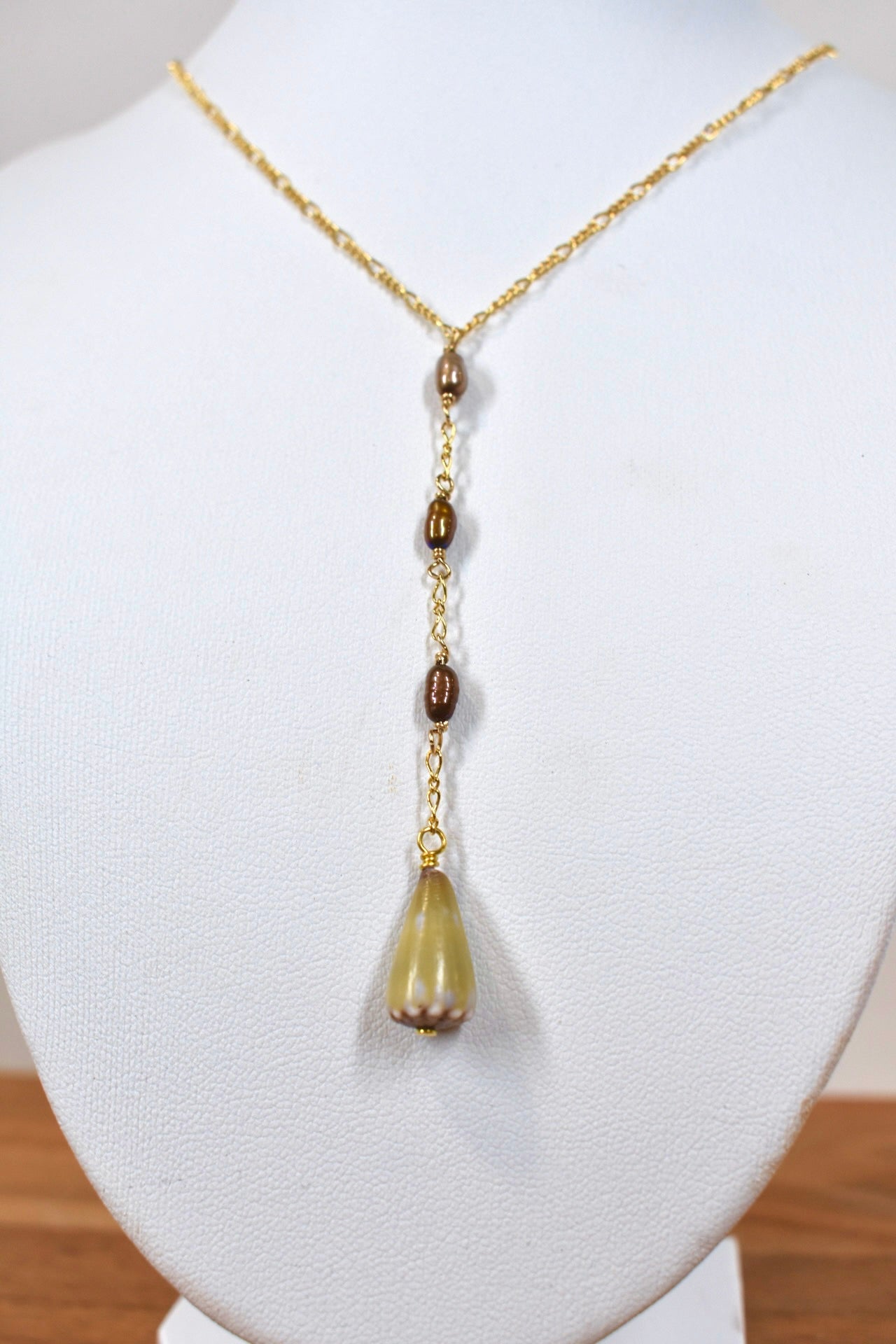 Chocolate Pearl and Shell Drop