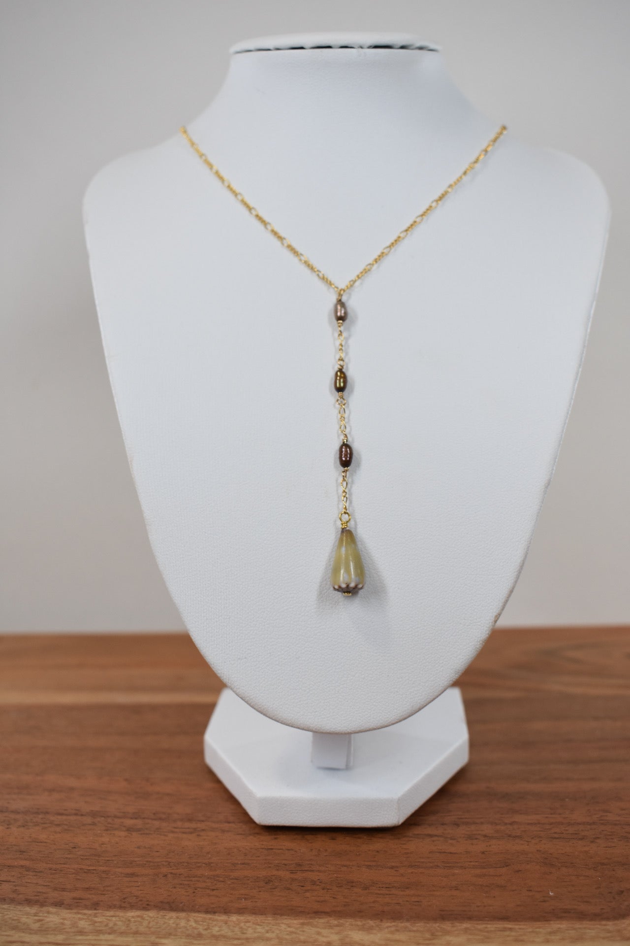 Chocolate Pearl and Shell Drop