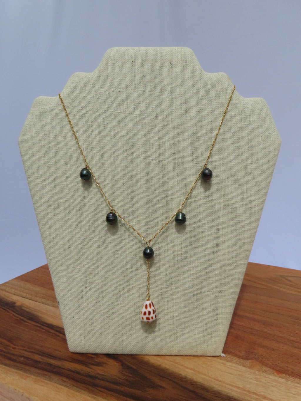 Tahitian Pearl Charm with Hebrew Drop