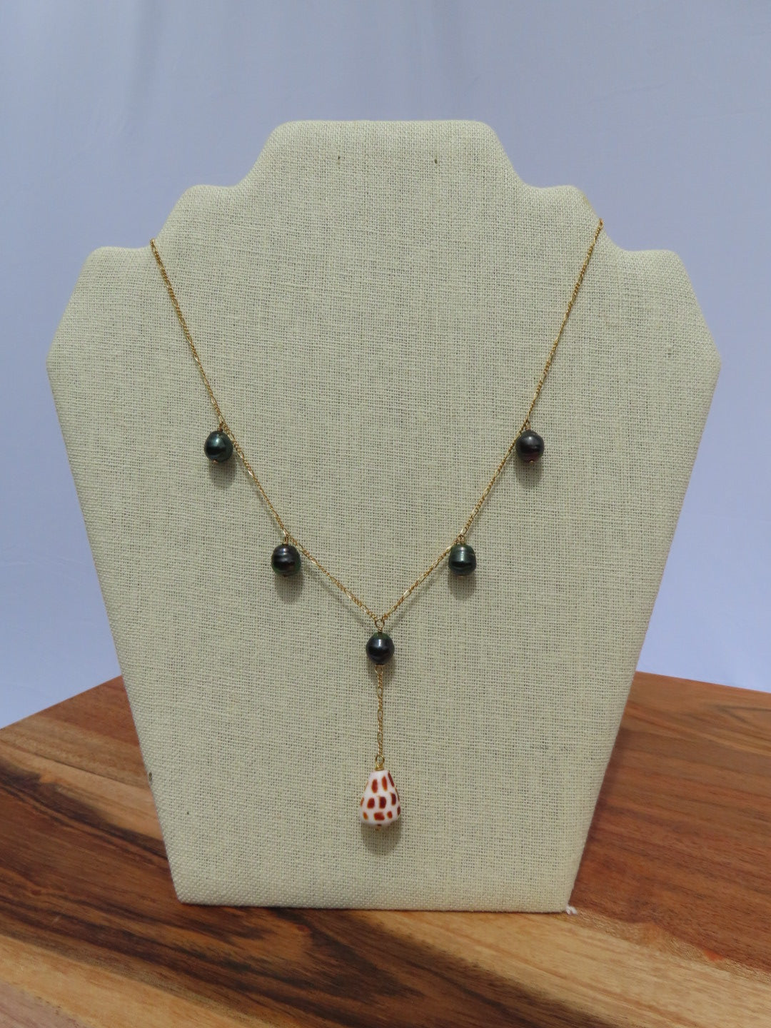 Tahitian Pearl Charm with Hebrew Drop
